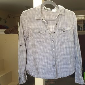 Cotton On Love Stitch Medium Plaid flannel shirt
